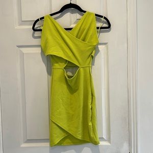 Neon cutout dress